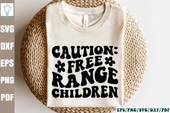Caution Free Range Children Retro SVG Review