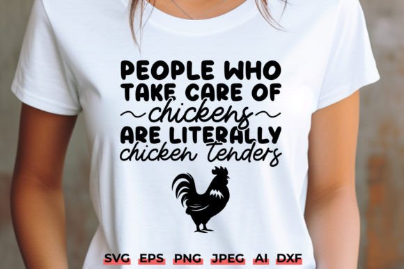 Chicken Tenders Farmer SVG for Crafts and Graphics
