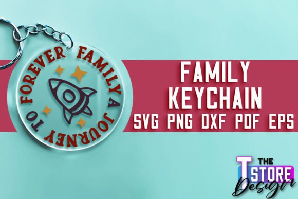 Family Keychain SVG Design Quotes SVG for Crafts and Graphics
