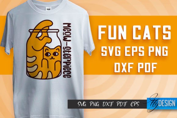 Fun Cat SVG Design for Crafts and Graphics