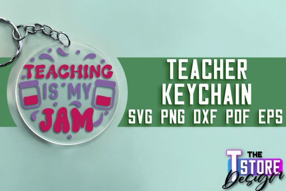 Teacher Keychain SVG Design Funny Quotes for Crafts and Graphics