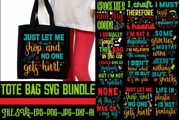 Tote Bag SVG Bundle,20 Designs for Crafts and Graphics