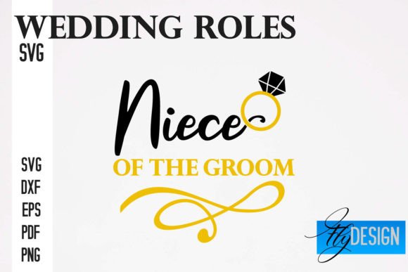 Wedding Roles SVG Design for Crafts and Graphics